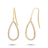 0.28ct 14k Yellow Gold Diamond Earring